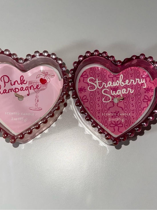 Target Other - Pink Champagne and Strawberry Sugar Scented Candles